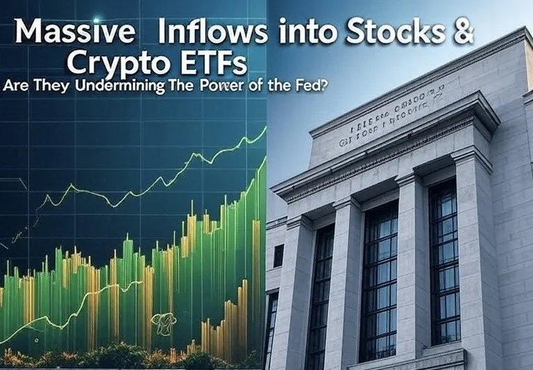 Massive Inflows Into Stocks and Crypto ETFs: Are They Undermining The Power of the Fed?