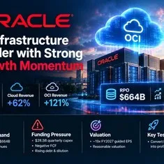 甲骨文公司 (ORCL) 股票研究報告 - OCI 的成長貨真價實，但資金籌措仍主導著上行空間